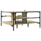 vidaXL Coffee Table Sonoma Oak 100x100x48.5 cm Engineered Wood