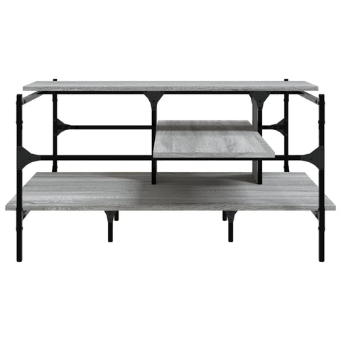 vidaXL Coffee Table Grey Sonoma 100x100x48.5 cm Engineered Wood