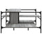vidaXL Coffee Table Grey Sonoma 100x100x48.5 cm Engineered Wood
