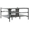 vidaXL Coffee Table Grey Sonoma 100x100x48.5 cm Engineered Wood