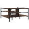 vidaXL Coffee Table Brown Oak 100x100x48.5 cm Engineered Wood