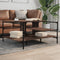 vidaXL Coffee Table Brown Oak 100x100x48.5 cm Engineered Wood