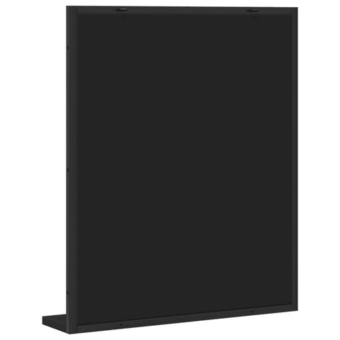 vidaXL Bathroom Mirror with Shelf Black 50x12x60 cm Engineered Wood