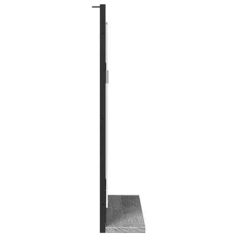 vidaXL Bathroom Mirror with Shelf Grey Sonoma 50x12x60 cm Engineered Wood