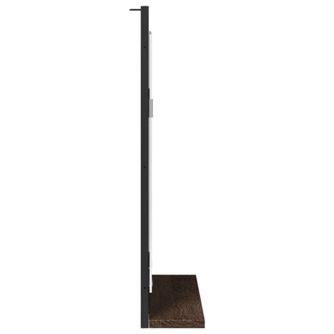 vidaXL Bathroom Mirror with Shelf Brown Oak 50x12x60 cm Engineered Wood