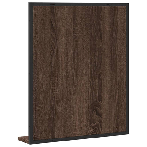 vidaXL Bathroom Mirror with Shelf Brown Oak 50x12x60 cm Engineered Wood