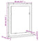 vidaXL Bathroom Mirror with Shelf Brown Oak 50x12x60 cm Engineered Wood