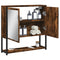 vidaXL Bathroom Mirror Cabinet Smoked Oak 60x16x60 cm Engineered Wood