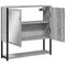 vidaXL Bathroom Mirror Cabinet Grey Sonoma 60x16x60 cm Engineered Wood