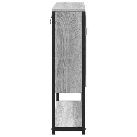 vidaXL Bathroom Mirror Cabinet Grey Sonoma 60x16x60 cm Engineered Wood