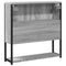 vidaXL Bathroom Mirror Cabinet Grey Sonoma 60x16x60 cm Engineered Wood