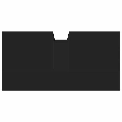 vidaXL Bathroom Sink Cabinet Black 60x30x60 cm Engineered Wood