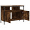 vidaXL Bathroom Sink Cabinet Smoked Oak 80x30x60 cm Engineered Wood