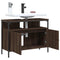 vidaXL Bathroom Sink Cabinet Brown Oak 80x30x60 cm Engineered Wood