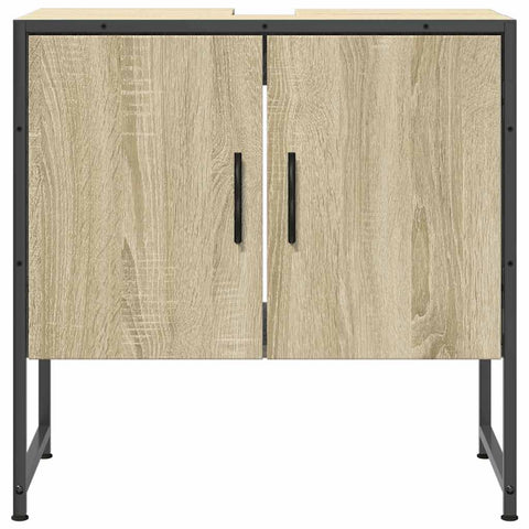 vidaXL Bathroom Sink Cabinet Sonoma Oak 60x33x60 cm Engineered Wood