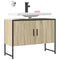 vidaXL Bathroom Sink Cabinet Sonoma Oak 80x33x60 cm Engineered Wood
