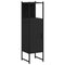 vidaXL Bathroom Cabinet Black 33x33x120.5 cm Engineered Wood