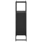 vidaXL Bathroom Cabinet Black 33x33x120.5 cm Engineered Wood
