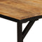 vidaXL Dining Table 140x70x75 cm Solid Wood Rough Mango