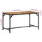 vidaXL Dining Table 140x70x75 cm Solid Wood Rough Mango