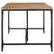 vidaXL Dining Table 220x90x75 cm Solid Wood Rough Mango