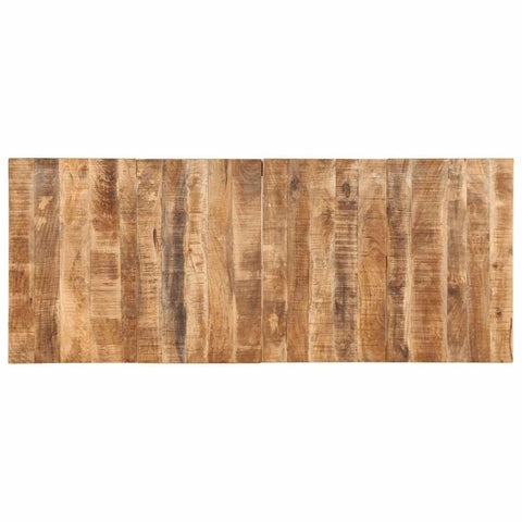 vidaXL Dining Table 220x90x75 cm Solid Wood Rough Mango