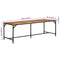 vidaXL Dining Table 220x90x75 cm Solid Wood Rough Mango