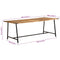 vidaXL Dining Table 200x100x75 cm Solid Wood Mango