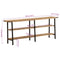 vidaXL Console Table 180x35x70 cm Solid Wood Mango