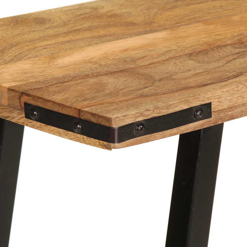vidaXL Console Table 110x30x75 cm Solid Wood Mango