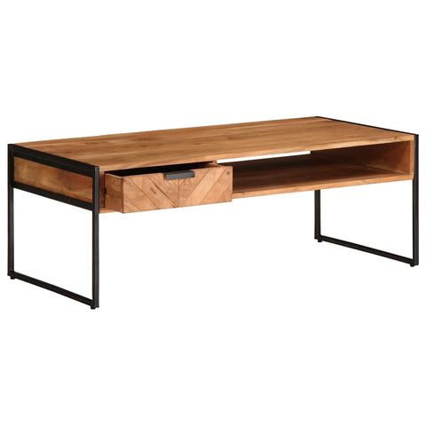 vidaXL Coffee Table 110x55x40 cm Solid Wood Acacia
