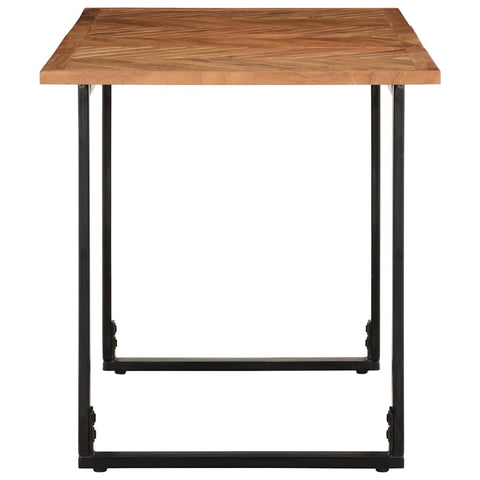 vidaXL Dining Table 140x70x75 cm Solid Wood Acacia