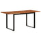 vidaXL Dining Table 160x80x75 cm Solid Wood Acacia