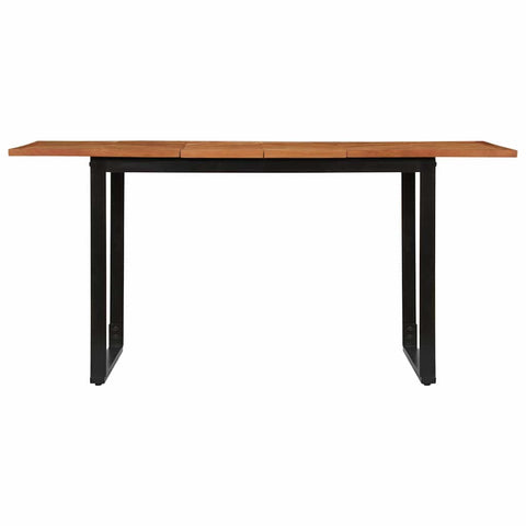 vidaXL Dining Table 160x80x75 cm Solid Wood Acacia