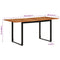 vidaXL Dining Table 160x80x75 cm Solid Wood Acacia