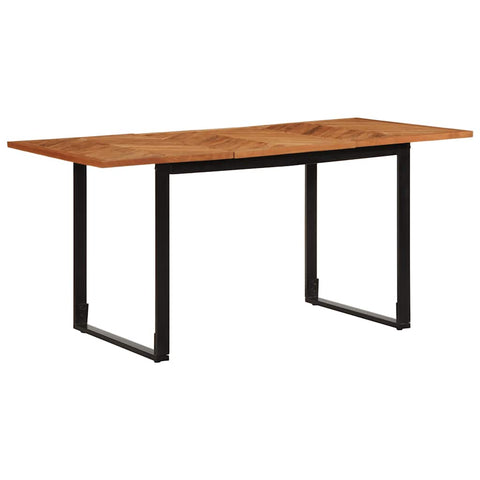 vidaXL Dining Table 160x80x75 cm Solid Wood Acacia