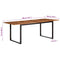 vidaXL Dining Table 200x100x75 cm Solid Wood Acacia