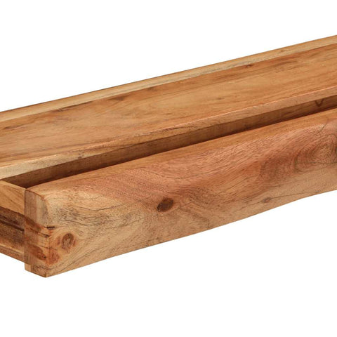 vidaXL Wall Shelves 2 pcs 100x17x8 cm Solid Wood Acacia