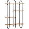 vidaXL Wall Shelf 90x20x116.5 cm Solid Rough Wood Mango