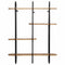 vidaXL Wall Shelf 90x20x116.5 cm Solid Rough Wood Mango