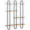 vidaXL Wall Shelf 90x20x116.5 cm Solid Rough Wood Mango