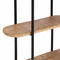 vidaXL Wall Shelf 90x20x116.5 cm Solid Rough Wood Mango