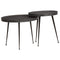 vidaXL Coffee Table 2 pcs Black Engineered Wood
