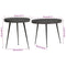 vidaXL Coffee Table 2 pcs Black Engineered Wood
