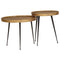 vidaXL Coffee Table 2 pcs Golden Engineered Wood
