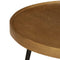 vidaXL Coffee Table 2 pcs Golden Engineered Wood