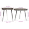 vidaXL Coffee Table 2 pcs Silver Engineered Wood