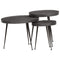 vidaXL Coffee Table 3 pcs Black Engineered Wood