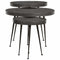 vidaXL Coffee Table 3 pcs Black Engineered Wood