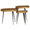 vidaXL Coffee Table 3 pcs Golden Engineered Wood